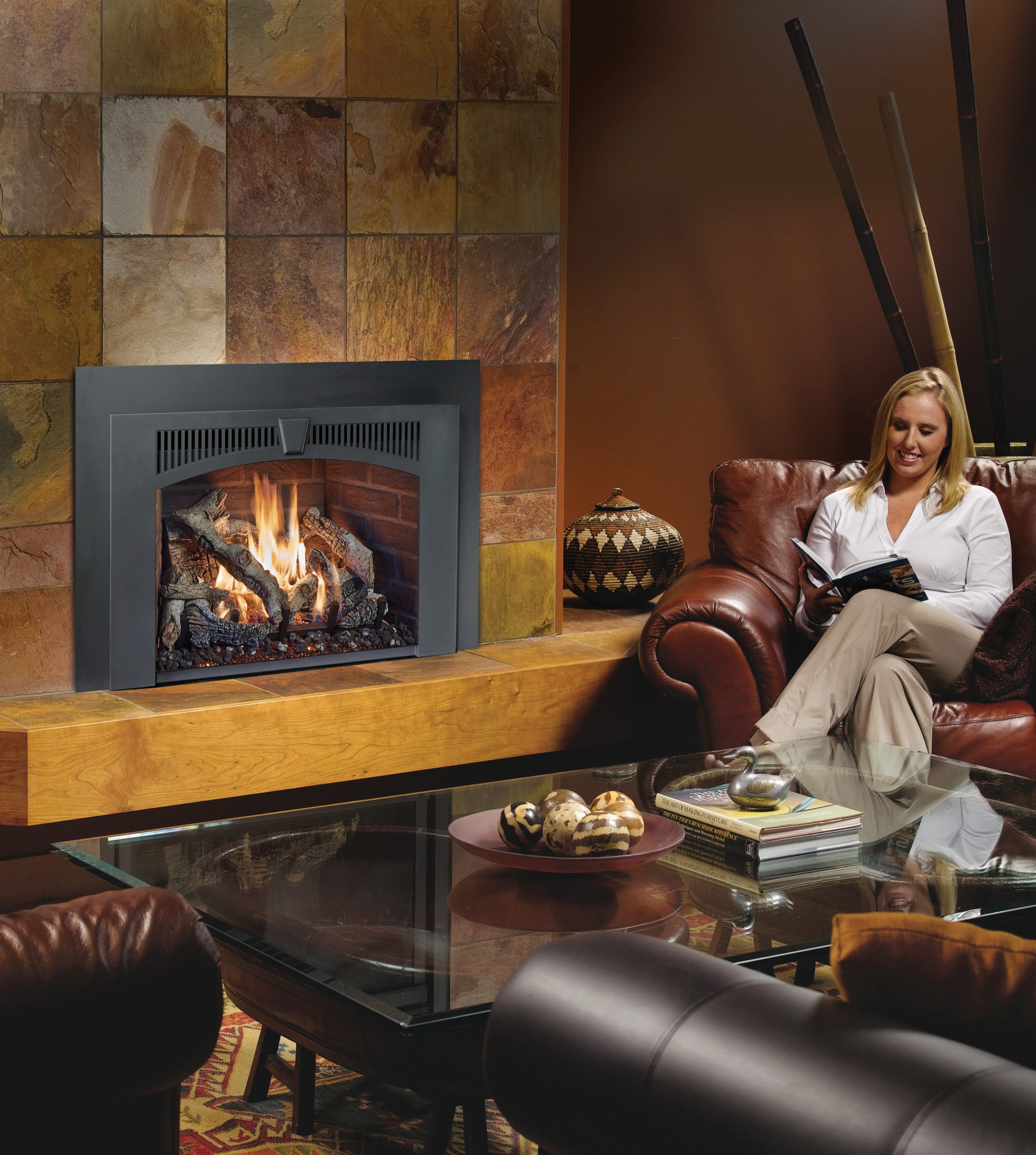 616 DF Insert With Lopi Wilmington Face Rocky Mountain Stove Fireplace